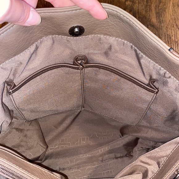 Rosetti Brown/Taupe/Black Tassel Shoulder Purse - Picture 13 of 16